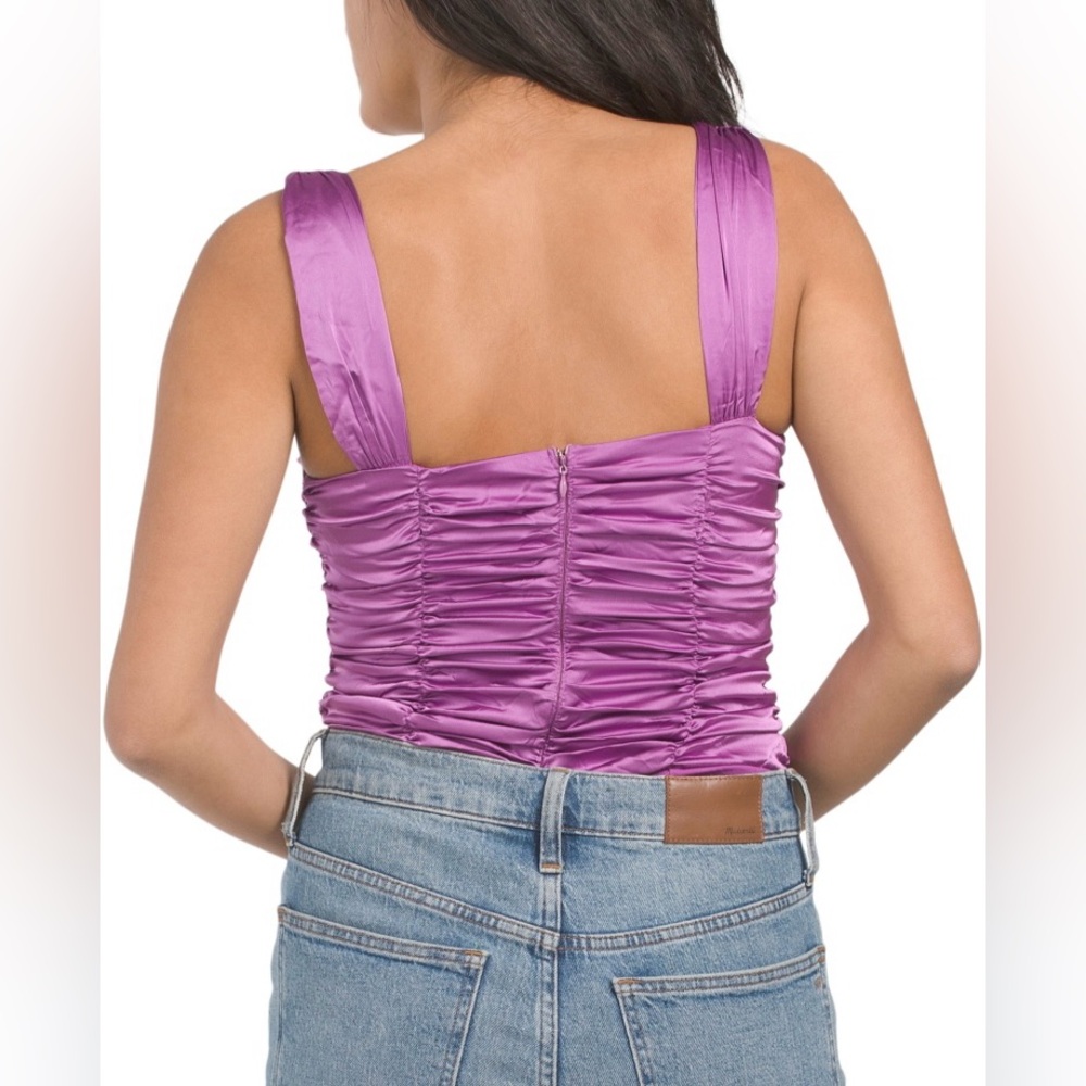Emory Park | NWT Women’s Sleeveless Ruched Bodysuit - Picture 2 of 9